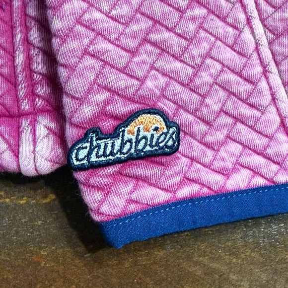Chubbies “The Let Me Pink” Quilted Quarter-Zip Pullover NWT - Picture 4 of 6